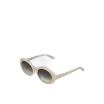 Japanese direct mail agnes b womens ROMY retro oval sunglasses full color gradient lenses