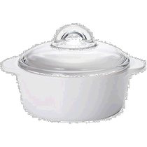 (Direct mail from Japan) ADERIA glass pot 2L white non-stick open flame microwave oven ceramic