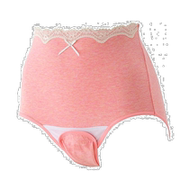 (Japan direct mail) Inujirushi dog printed in a pregnant womans underwear with a soft pink cotton C1027M-L