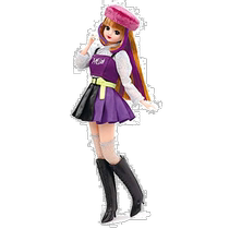 (Direct Mail from Japan) Dome Licca Series Doll Pop Teen Purple Skirt