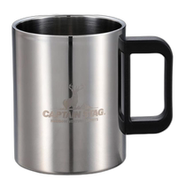 Japan Direct Mail 470ML Captain Stag Mens and Womens Murray Double-layered Stainless Steel Mug Hollow