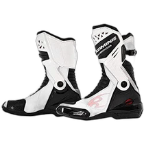(Direct mail from Japan) Komine Shoes White 27 0cm Motorcycle Racing