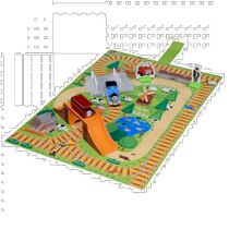 TAKARA TOMY Tomica Thomas and Bertie competition connected three-dimensional map