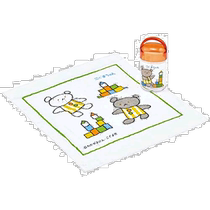 (Direct mail from Japan) Skedar Wet Towel with Antibacterial Box Bear Sauce Pattern 32×30 5cm OA5-A
