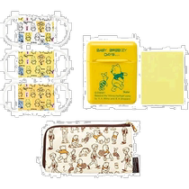 (Direct mail from Japan) Skedar Childrens Gauze Mask Mask Bag Tissue Paper Shaped Soap 3-piece Pooh Little
