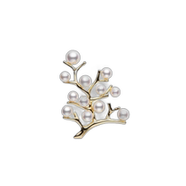 Course de mode quotidienne Mikimoto broche simple pour hommes or rose brillant à la mode 4 1cm