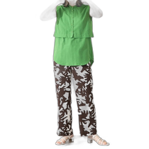 Japanese direct mail SENSE OF PLACE womens summer original pattern straight medium-pressure line trousers easy to wear
