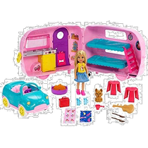 (Direct mail from Japan) Mattel cute guitar and trailer set for 3 years old~] FXG90