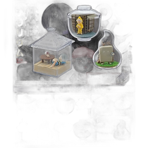 Japan Direct Mail (Japan Direct Mail) Re Ment Toy Set Kitaro Fish Tank Monsters All 6