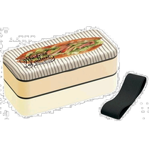 (Direct mail from Japan)skater simple plastic double-layer lunch box 600ml bread bucket sandwich