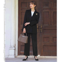 Japan Direct Mail Flolia Womens Fashion Double-breasted Jacket Wide-Leg Pants Suit Elegant Business Casual Wear
