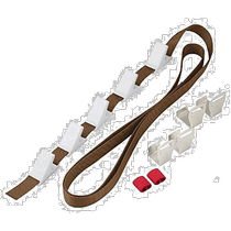 (Direct mail from Japan) Like It Likuai Cabinet Hook Door Hook Width 4x Depth 4x Height ~ 240cm Brown DH-