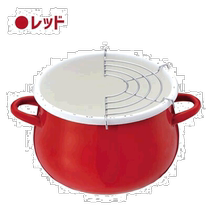 Japan direct mail Japan direct mail enamel enamel tempura fryer with filter 1 7L direct fire induction cooker