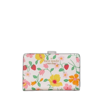 日本直邮kate spade new york女士草莓花园印花双折钱包礼盒 KG62