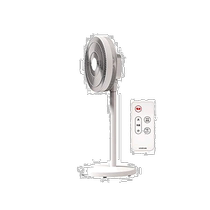 Koizumi electric fan with remote control 8-level air volume rotatable with timer white left and right