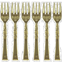 (Direct mail from Japan) Nagao Tsubame Sanjo Made in Japan Fruit Fork 6 pieces Gold 4992519033517