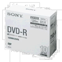 (Direct mail from Japan) Sony DVD-R 4 7GB 1-8x speed 1 piece x10 (5mm) 10DMR1