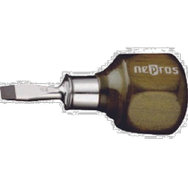 Japan direct mail Japan direct purchase nepros wooden handle stubby screwdriver (INA) 6mmND3MS-06