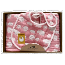 jogan wish bath towel baby bib handkerchief towel gift box 3 pieces soft and comfortable pure cotton