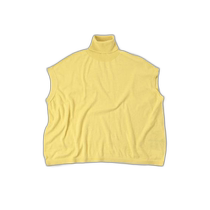 Japanese direct mail pure cotton spun yarn size M turtleneck 45R vest