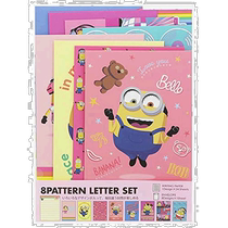 (Прямая почтовая рассылка из Японии) Канцелярские принадлежности Sun Star Minions Letter Paper Set 8 наборов C с картинками S20884