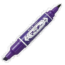 (Direct mail from Japan) ZEBRA Zebra brand marker oil-based pen Hi-Mcckee purple 10-pack with comfortable grip