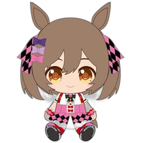 Japanese direct mail plush toys smart falcon mini plush toys beautiful girl horse racing contest