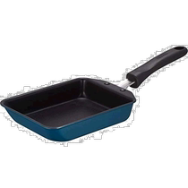 (Direct mail from Japan) Thermos Tamagoyaki frying pan navy blue 13cm durable coating gas stove special light