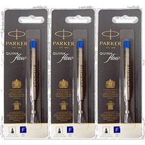 (Direct mail from Japan) Parker Ballpoint Pen Refill Blue 3-Pack Stationery Office Supplies