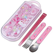 (Direct mail from Japan) SKATER Antibacterial Ag Children’s Chopsticks Spoon and Fork Set My Melody Day