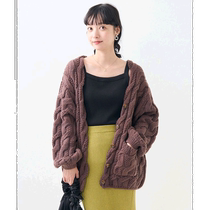 Japanese direct mail FREAKS STORE womens mixed woven cardigan comfortable and loose Korean style casual style