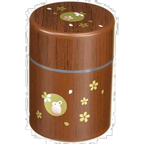 (Direct mail from Japan) Tatsumiya tea can small moon rabbit brown 56897