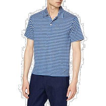 (Direct mail from Japan) Mizuno striped polo shirt B2MA0029 mens dark blue L