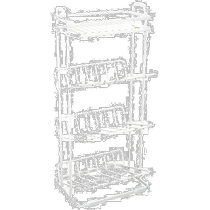 (Direct mail from Japan) Pearl Metal bathroom shelf HB-4346