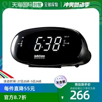 (Direct mail from Japan) OHM clock radio FM AM compatible black width 182 height 85 5 depth 92mm