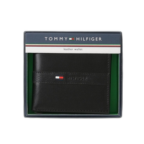 Japan direct mail TOMMY HILFIGER Tommy Hilfiger mens classic black leather short money