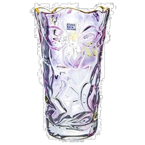 (Direct mail from Japan) Aderia glass vase Karin diameter 13 4x height 23 5cm pink