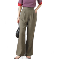 Japan direct mail SENSE OF PLACE womens smooth floor-length nylon trousers AA0524B124