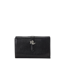 Japan direct mail LAUREN RALPH LAUREN womens lizard embossed leather wallet WALRSLG0G22