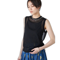 Japanese direct mail SHIPS womens side-corded transparent sleeveless top 316310712