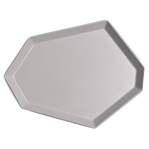 Japan direct mail (Japan direct mail) ideaco plate Shimamori polygonal creative dinner plate beige L