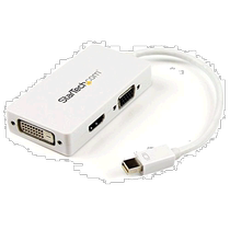 (Direct mail from Japan) Mini DP connection A V adapter 3-in-1 Mini DP-VGA DVI HDMI compatible