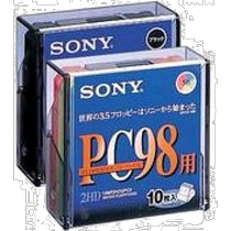10 3 5-inch 2HD data floppy disks for Sony PC98