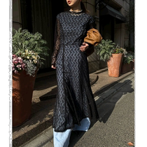 Japanese direct mail AMERI ladies elegant back opening lace fishtail dress light and elegant in spring and summer showing off