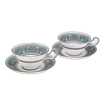 (Direct mail from Japan) Wedgwood Florentine Turquoise teacup and saucer
