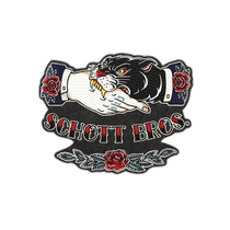 Japan direct mail Schott PATCH SHAKE HAND PANTHER handshake with black panther sticker