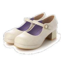 (Direct mail from Japan) Yosuke womens casual shoes off-white flat buckle low heel classic daily womens shoes