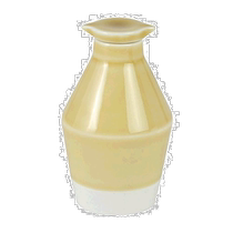 (Japan Direct Mail) Saikaitoki Sihai Pottery Sauce Pot Rhomboid Yellow Porcelain Glazed 13662