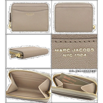 Japan direct mail Marc Jacobs wallet S178L03FA22 cement special slim fit 84 mountain zipper money