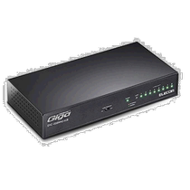 (Direct mail from Japan) Yilike switch hub Gigabit 8-port metal shell with magnet and built-in power
